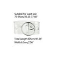 thumbnail image 3 of INSPIRE CHIC Women's Grommet Clear Transparent Pin Buckle Wide Waist Belts 75-95cm/29.53-37.40" Silver Round Buckle, 3 of 4