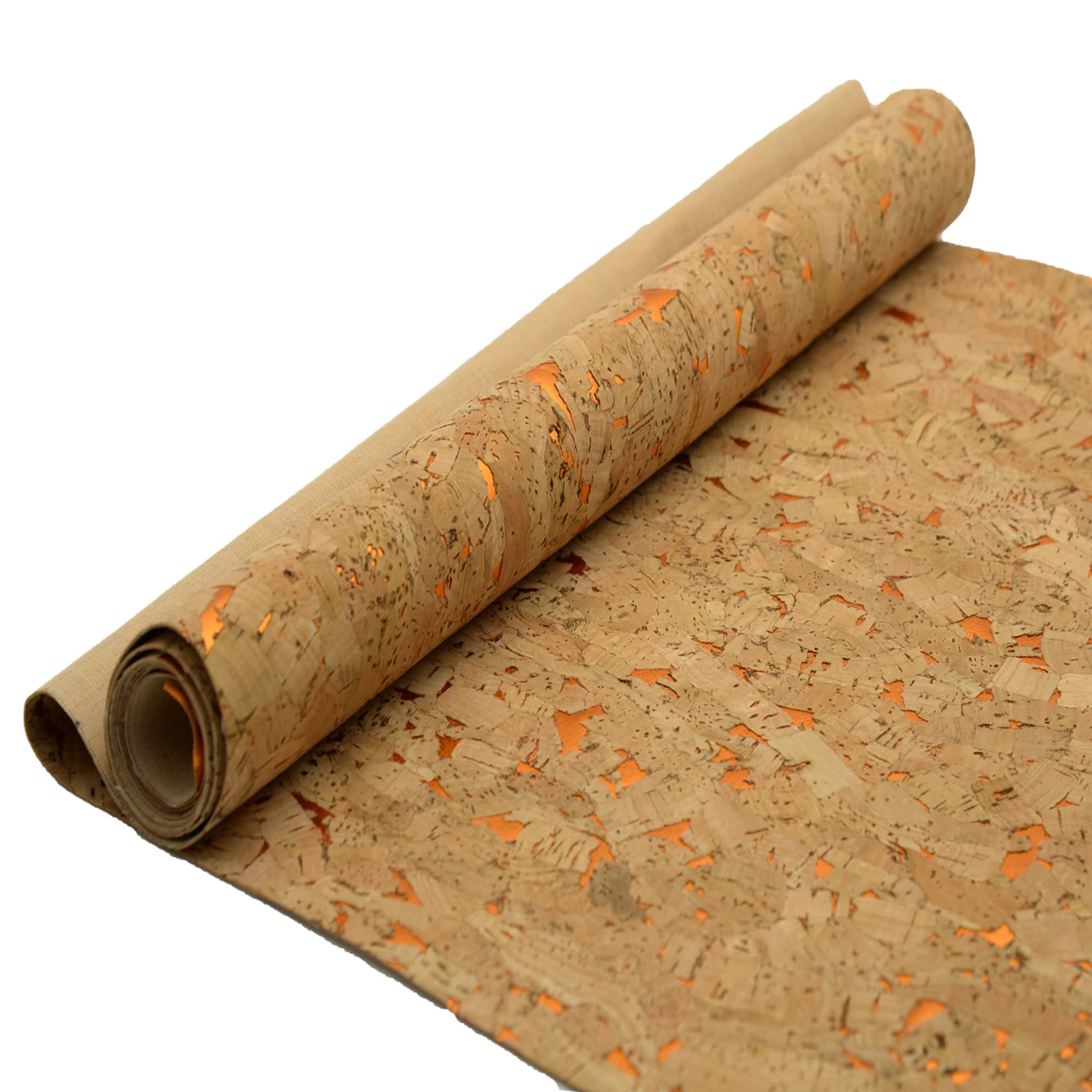 Multi-style A4 Vintage Soft Cork Fabric Sheet Gold Silver
