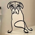 thumbnail image 3 of asddcavvf Metal Statue Abstract Dog Sculpture Animal Collection Decoration Living Room Study Decoration Ironwork Snowflake Clues Ornament, 3 of 4