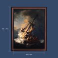 thumbnail image 2 of Storm on Sea of Galilee by Rembrandt, World Famous Wall Art Collection, Beautiful Living Room or Bedroom Decor, 11x14, 2464W, 2 of 7