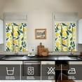 thumbnail image 4 of Kitchen Curtains 36 Inch Short - 3 Panel Set Lemon Print, Rod Pocket Window Curtains 100% Polyester, Cute Fruit Valance for Farmhouse, Cafe, Living Room, Bedroom, Easy Wash, 4 of 6