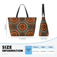 thumbnail image 3 of Rocae African Tribal Style for Large Women's Waterproof Beach Bag Tote with 7 Pockets Pool Bag for Travel Gym Vacation, 3 of 6