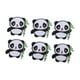 thumbnail image 3 of Qukaim Parches de costura de panda, 6 unidades, de algodón, para mochilas, ropa, bolsas, 3 of 5
