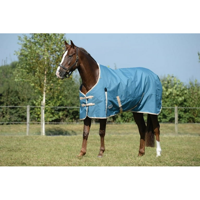 Couverture Fly Rug Weatherbeeta Comfitec Essential Mesh – Taupe/Bleu – Taille 4’0