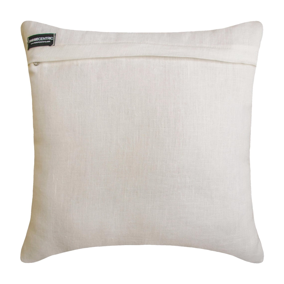Handmade Throw Pillow cover, 22"x22" Gold Linen Cushion Cover, Contemporary Snowflake Beaded Snowflake Pillow Cover For Sofa Couch, Hotels, living Room, Bed Room - Gilded Frost