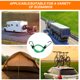 thumbnail image 5 of Uxcell 6Pcs Cuerda elástica con ganchos de 16" Cuerdas elásticas de goma para correas de camping al aire libre, verde y blanco, 5 of 6
