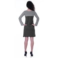 thumbnail image 5 of Moomaya Womens T-shirt Dress Full Sleeve Sequin Patch Pocket Summer Dresses, 5 of 8