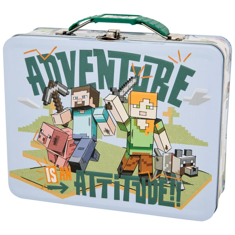 マスターマインド　ランチボックス Minecraft Adventure Attitude Tin Lunchbox - Walmart.com