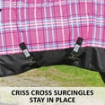 thumbnail image 6 of Dura-Tech Viking Classic Medium Weight Horse Turnout Blanket | Pink Plaid | 64, 6 of 9
