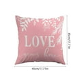 thumbnail image 5 of Pillow Cover, Valentine's Day Heart Print Pillowcase, Decorative Throw Pillow Cover for Sofa Couch Bedroom Decor(C), 5 of 6