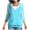 Sky Blue, variant on School Outfits for Teachers Womens Jackets with Hood Printed Long Sleeve Jackets Color Block Jacket Pocket Hooded Sweatshirt Top Long Warm Winter Coats My Items My Order