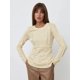 thumbnail image 5 of Wolfeel Splice Slim Fit Camiseta de manga larga para mujer Primavera Verano moda Chic medio cuello alto Camiseta básica ropa de calle, 5 of 5