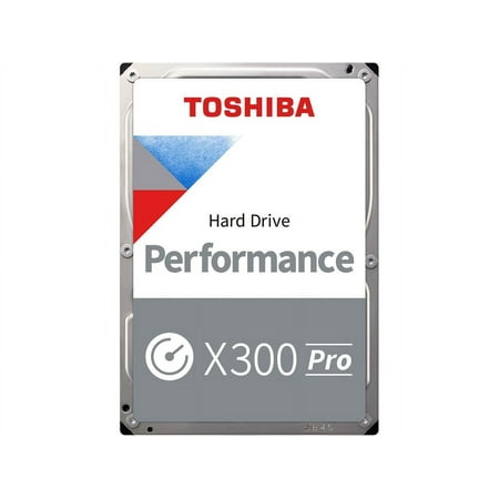 Toshiba X300 PRO 12TB High Workload Performance for Creative Professionals 3.5-Inch Internal Hard Drive – Up to 300 TB/Year Workload Rate CMR SATA 6 GB/s 7200 RPM 512 MB Cache - HDWR51CXZSTB