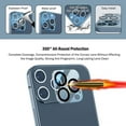 thumbnail image 4 of kurtrusly 4pcs Phone Screen Protectors Tempered Glass Replacement Phone Camera Films, Replacement for iPhone12/12Pro, 6.1 Inches, 4 of 7