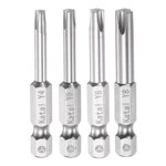 Unique Bargains Y4-Y8 Tri-point Magnetic Y Type Screwdriver Bit Set 1/4' Hex Shank 2' Length Screw Driver