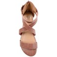 thumbnail image 4 of Brinley Co. Womens Croc Print Gladiator Sandal, 4 of 6
