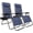 Blue, variant on PEXMOR 2 Pack Zero Gravity Chair, Adjustable Lounge Chair, Metal Folding Recliner with Pillow and Cup Holder Trays, Indoor and Outdoor