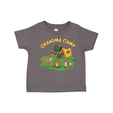 

Inktastic Grandma Camp with Camping Animals Gift Toddler Boy or Toddler Girl T-Shirt