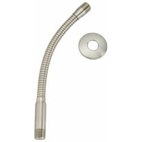 Keeney K780BN Stylewise Flexible Shower Arm with Flange, Brushed Nickel