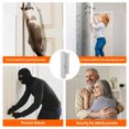 thumbnail image 3 of Mousike Door Reinforcement Lock, 8in Home Security Door Lock Withstand 2400lb for Inward Swinging Door, Defend Your Home Safe (Sliver of 1 Pack), 3 of 7