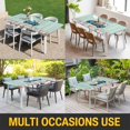 thumbnail image 5 of Truck Easter Table Cloths for 8 Foot Rectangle Tables, Spring Floral Eggs Gnomes Wooden Patio Waterproof Elastic Fitted Tablecloths, Washable Rectangular Table Cover for Camping, 5 of 8