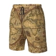 thumbnail image 4 of Cauagu World Map1 Print Men's Swim Trunks,Hawaiian Bathing Suit Swimsuits Beach Shorts with Pockets for Men Quick Dry Swimming Board Shorts-Medium, 4 of 6