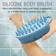 thumbnail image 5 of Silicone double-sided bath brush Bath brush soft touch brush exfoliating cleanblue, 5 of 5