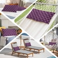 thumbnail image 6 of Dark Purple Moroccan Pillow Covers, Linen Long Throw Pillow Case, Country Abstract Quatrefoil Lattice Holiday Pillow Protector Decorative Cushion Cover for Living Room/Bedroom 24" x 36", 6 of 8