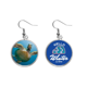 thumbnail image 1 of Ocean Blue Water Turtle ciencia naturaleza foto Cuelgue la joyería del pendiente del hielo del invierno de la gota Unbranded M, 1 of 3