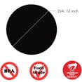 thumbnail image 2 of Silicone Microwave Mat 12 Inch, Non Stick Turntable Mat for Kitchen, BPA Free Multi-Purpose Heat Resistant Oven Mat 2 Pack (Black), 2 of 7
