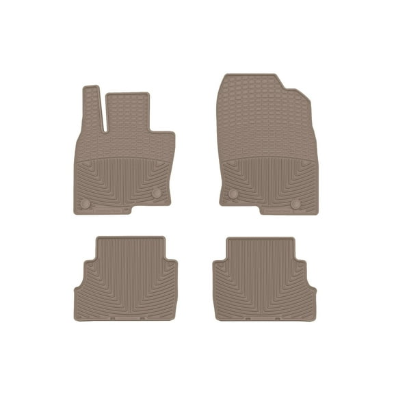 WeatherTech All-Weather Floor Mats compatible with 2017-2025 Mazda CX-5 - 1st & 2nd Row, Tan