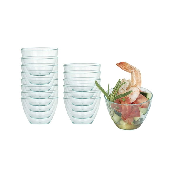 Restaurantware-2 Ounce Mini Tasting Bowls, 100 Round Bowls- Disposable, Heavy-Duty, Black Plastic Dessert Bowls, For Weddings Or Catering