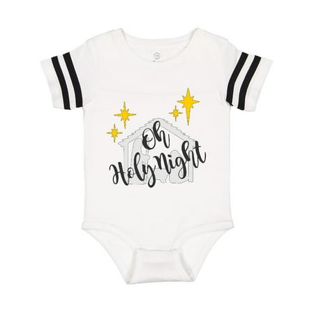 

Inktastic Oh Holy Night Christmas Nativity with Yellow Stars Gift Baby Boy or Baby Girl Bodysuit