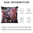thumbnail image 5 of JEUXUS Violets, Flower Room Decor, Abstract Purple Plush Pillowcase Aesthetic Decorative White, 5 of 5