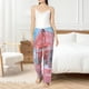 thumbnail image 4 of Fotbe Pastel Pink Beach Cafe Pantalones de Pijama para Mujer, Pantalones de Dormir, Pantalones Pj con Cordón y Bolsillos-X-Large, 4 of 6