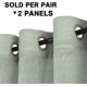 thumbnail image 2 of Cortinas de lino Paneles de cortina de mezcla de lino natural para sala de estar/cortinas transparentes de lino que reducen la luz 84 pulgadas de largo Juego de 2 paneles Paneles de ventana con ojales de níquel, NaturalSage52 W x 96 L, 2 of 5