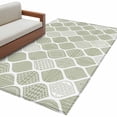 thumbnail image 2 of Rectangle Area Rug 4x6ft,Sage Green Bohemian Geometric Washable Carpet Non-Slip Runner Accent Rugs Indoor Floor Mat for Bedroom Living Room Decor,Abstract Moroccan Pattern, 2 of 9