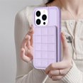 thumbnail image 4 of SaniMore for iPhone 14 Pro (6.1" 2022) Case, Flip PU Leather Diamond-Shaped with Built-in Card Slots, Kickstand and Shockproof Anti-drop Phone Case for iPhone 14 Pro Wallet Shell, Purple, 4 of 7