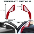thumbnail image 5 of x xotic tech Car A-Pillar Speaker Front Door Stereo Audio Cover Trim Compatible with Honda Civic 11th Gen 2022 2023 2024 Interior Accessories (Sporty Red), 5 of 9