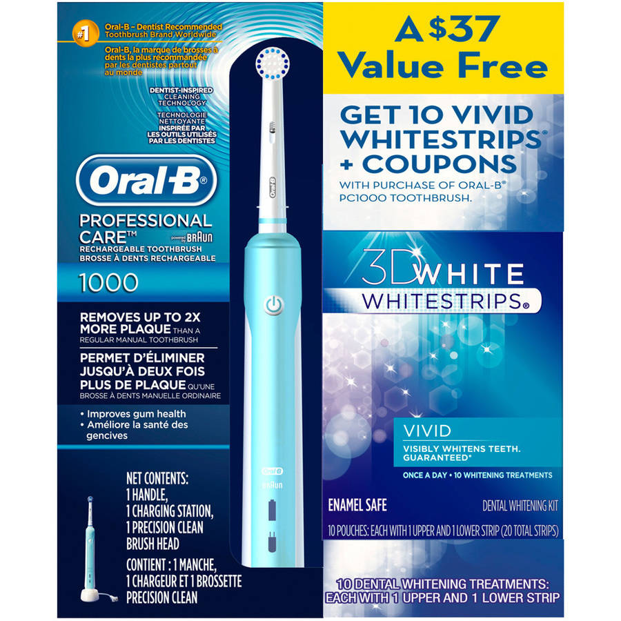 Oral B Professional Care 1000 Special Pack With 10 FREE Crest 3D 