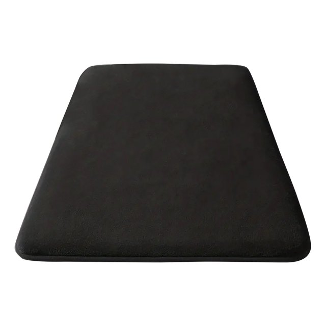 Alfombra antideslizante con almohadilla absorbente de esponja de franela de color sólido