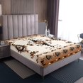 thumbnail image 4 of Erosebridal Hippie Aztec Bed Sheets Set Full Size, Mandala Boho Bed Sheets Full, Tribal Geometry Decor 4 Pieces, 4 of 7