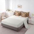 thumbnail image 3 of Homewish Vintage Labrador Retriever 7-Piece King Bedding,Camo Dog King Bed in a Bag,Brown,Light Gray Reversible, 3 of 8