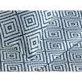 thumbnail image 3 of Ambesonne Geometric Quilted Coverlet 3 Pcs, Rhombus Shape Pattern, King Size, Pale Azure Blue and Dark Blue, 3 of 4