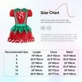 thumbnail image 5 of Haitryli Kids Girls Christmas Elf  Dress Puff Sleeve Tutu Dress Figure Skating Dance Leotard Green 14, 5 of 6