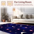 thumbnail image 2 of ODIKA 6'x9' Machine Washable Non-Slip Area Rug, Magical Night Sky with Starry High Traffic Rug, Blue, 398044, 2 of 7