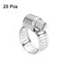 thumbnail image 3 of Abrazadera de manguera Uxcell, abrazaderas de manguera de acero inoxidable ajustables de 2/5" a 5/8" para plomería de línea de combustible, paquete de 25, 3 of 7