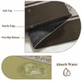 thumbnail image 6 of Sage Green Floral Round Area Rug 3.3Ft Washable Circle Rugs for Dining Room Table, Modern Farmhouse Leaves Brown Striped Non-Slip Carpet Floor Mats Indoor Outdoor Carpet Runner Aesthetic Home Decor, 6 of 8