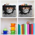thumbnail image 6 of Yayeee Canvas Storage Basket with Handles for Shelves Fabric Bins Closet Organizer, Black Moon, 6 of 8