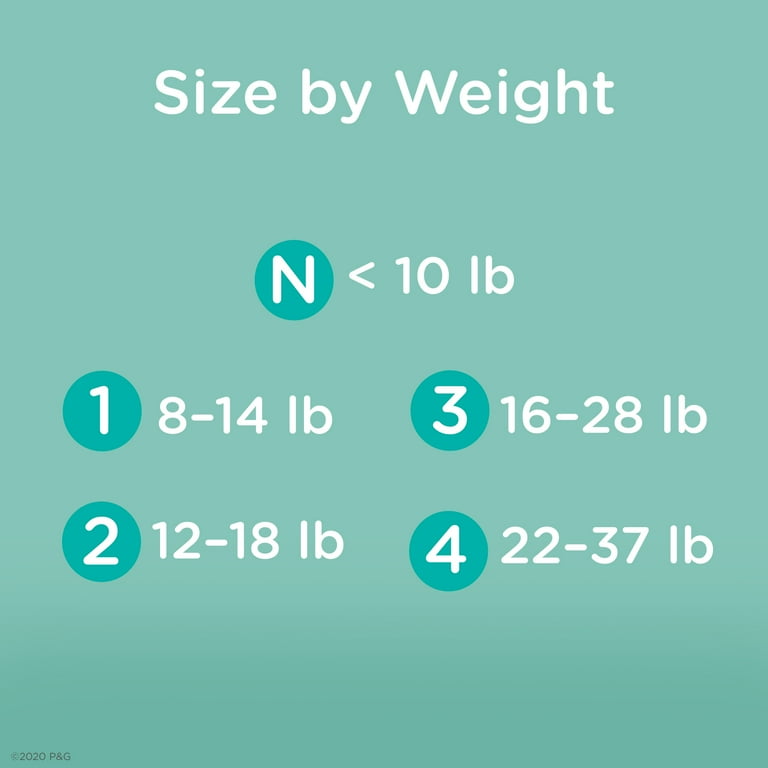 Pampers diaper 2024 size chart